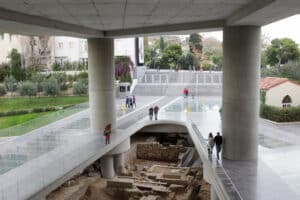 Outside of the new museum of Acropolis