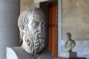 Sculpture of herodotus - Agora Museum