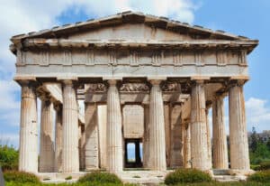 Temple of Hephaestus at ancient agora of Athens, Greece