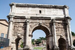 Arch of Septimius Severus at the Roman Forum, Rome, Italy