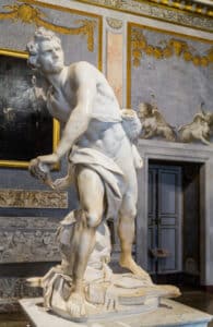 David by Gian Lorenzo Bernini in Galleria Borghese