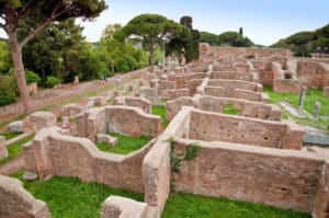 Neptune baths ruins at Ostia Antica - Rome - Italy