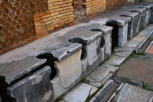 Roman latrines, Ostia Antica