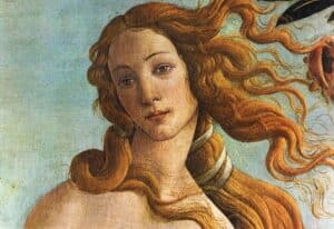 The Birth of Venus by Botticelli, detail