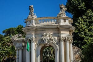 Entrance to Bioparco zoo at Villa Borghese