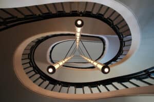 Taircase in a hall