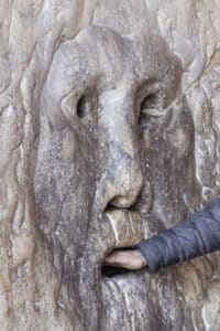 Detail, Mouth of Truth Rome Italy