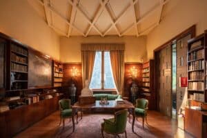 Interior of the Villa Necchi Campiglio in Milan designed by architect Piero Portaluppi