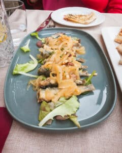 A plate of Sarde in Saor
