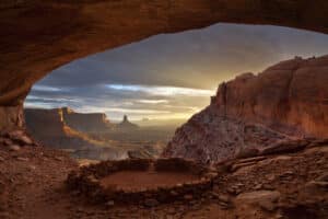 False Kiva in Canyonlands National Park, Utah