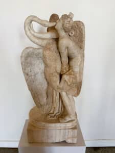 Leda and the Swan in Correr Museum in Venice city.
