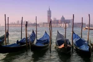 Morning breaks over beautiful Venice