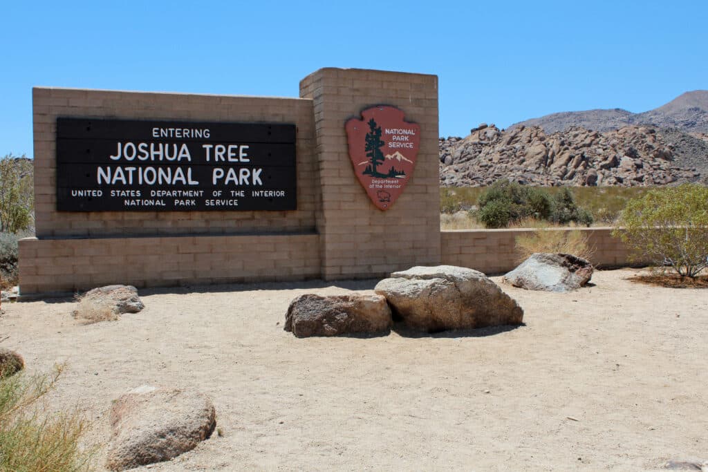 Entrance to Joshua Tree National Park