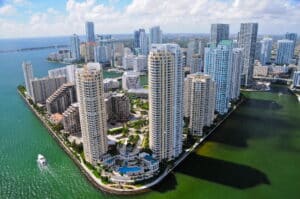Downtown Miami from the air