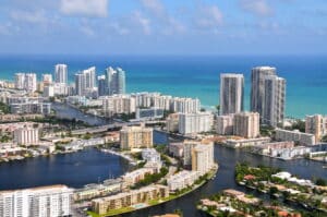 Fort Lauderdale area from the air