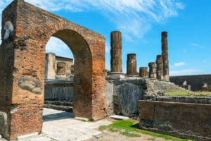 Forum and Temple of Jupiter with Vesuvius