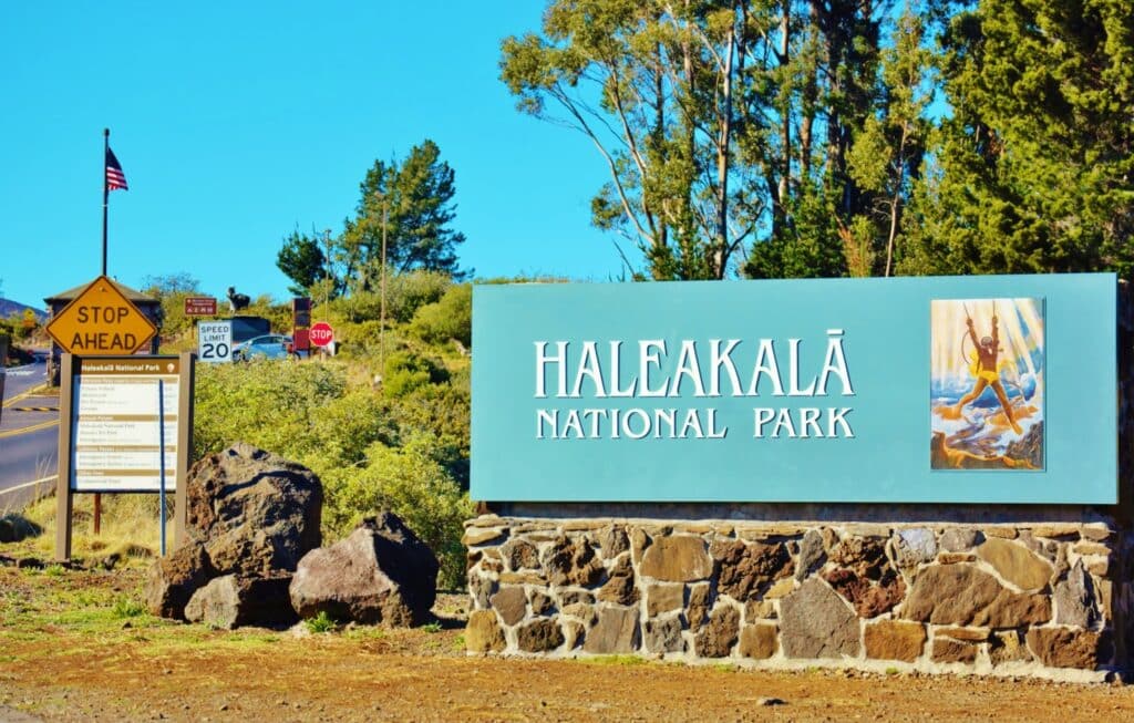 Haleakala in maui national park visitor center.