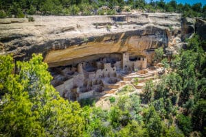 The Cliff Palace in Mesa Verde National Park, Colorado.