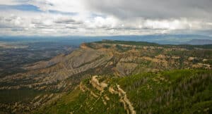 The view from Lookout Point at Mesa Verde National Park.